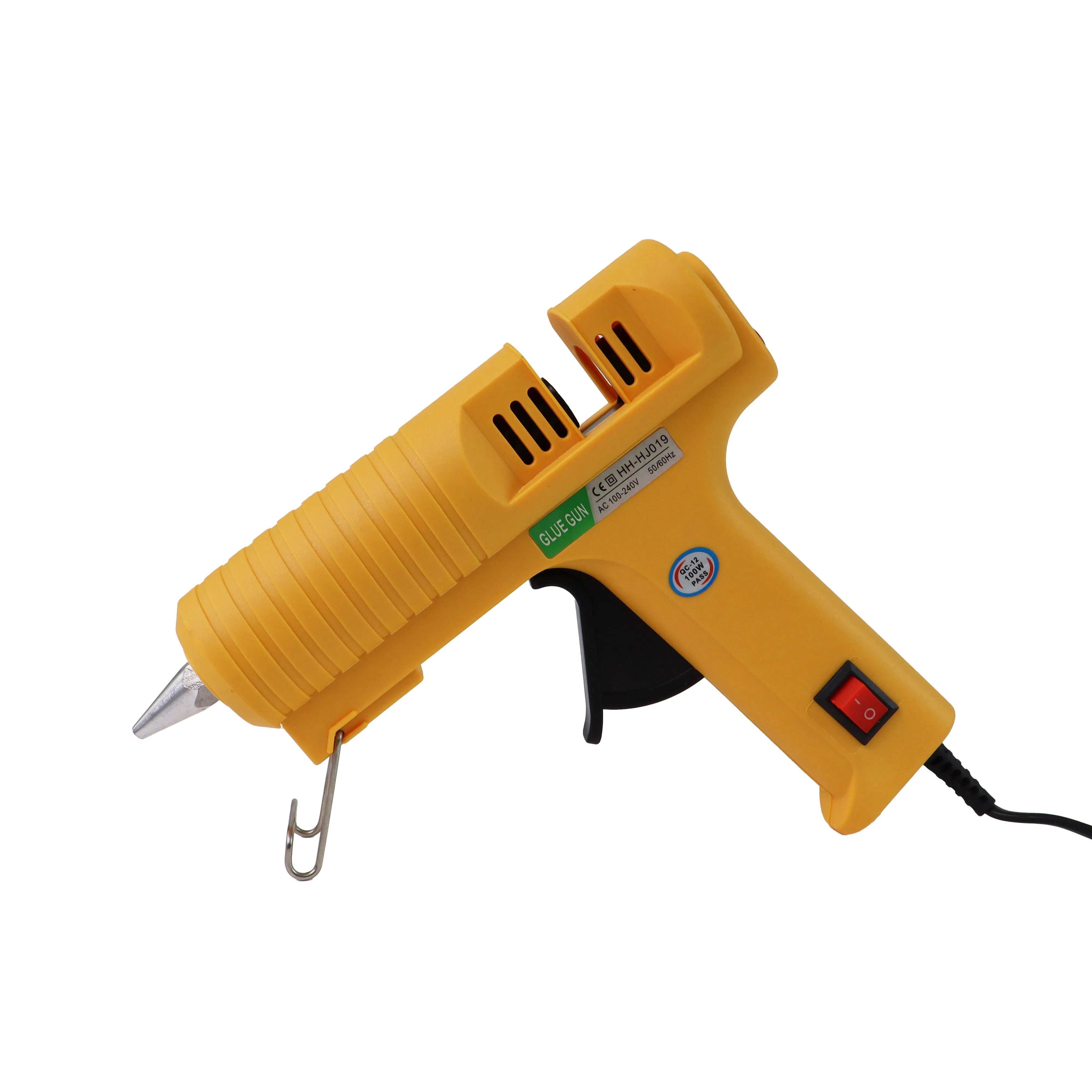 Термоклеевой пистолет CRECRA 60-100Вт с клеевыми стержнями
