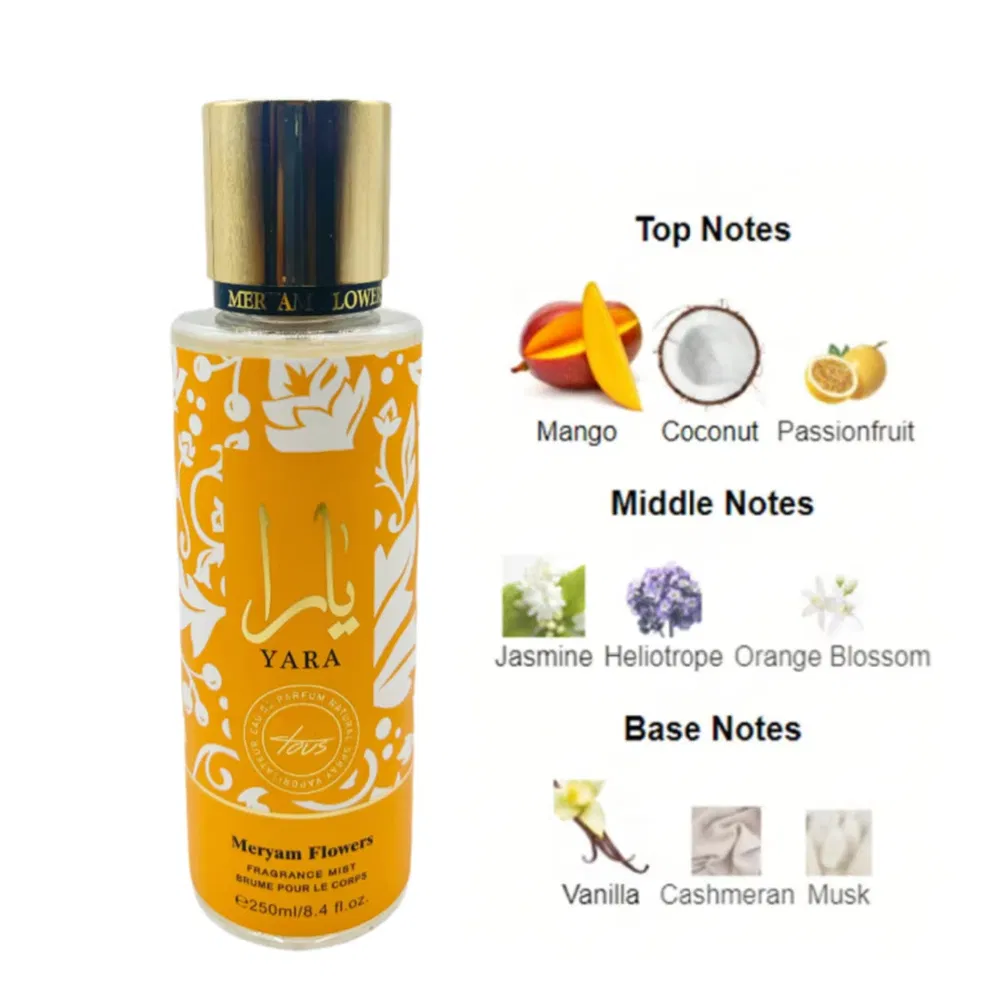 250ml Arabic Perfume Spray Dubai Arab Middle East Rose Oriental Lemon Citrus Aroma Fig Long Lasting Fragrance Mist Women Perfume