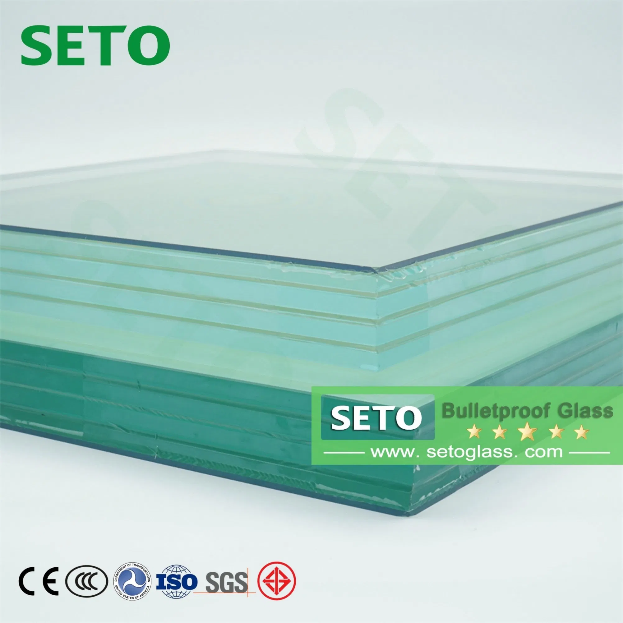 B6 Level Safe Clear Auto Vehicle Ballistic Protection Glass