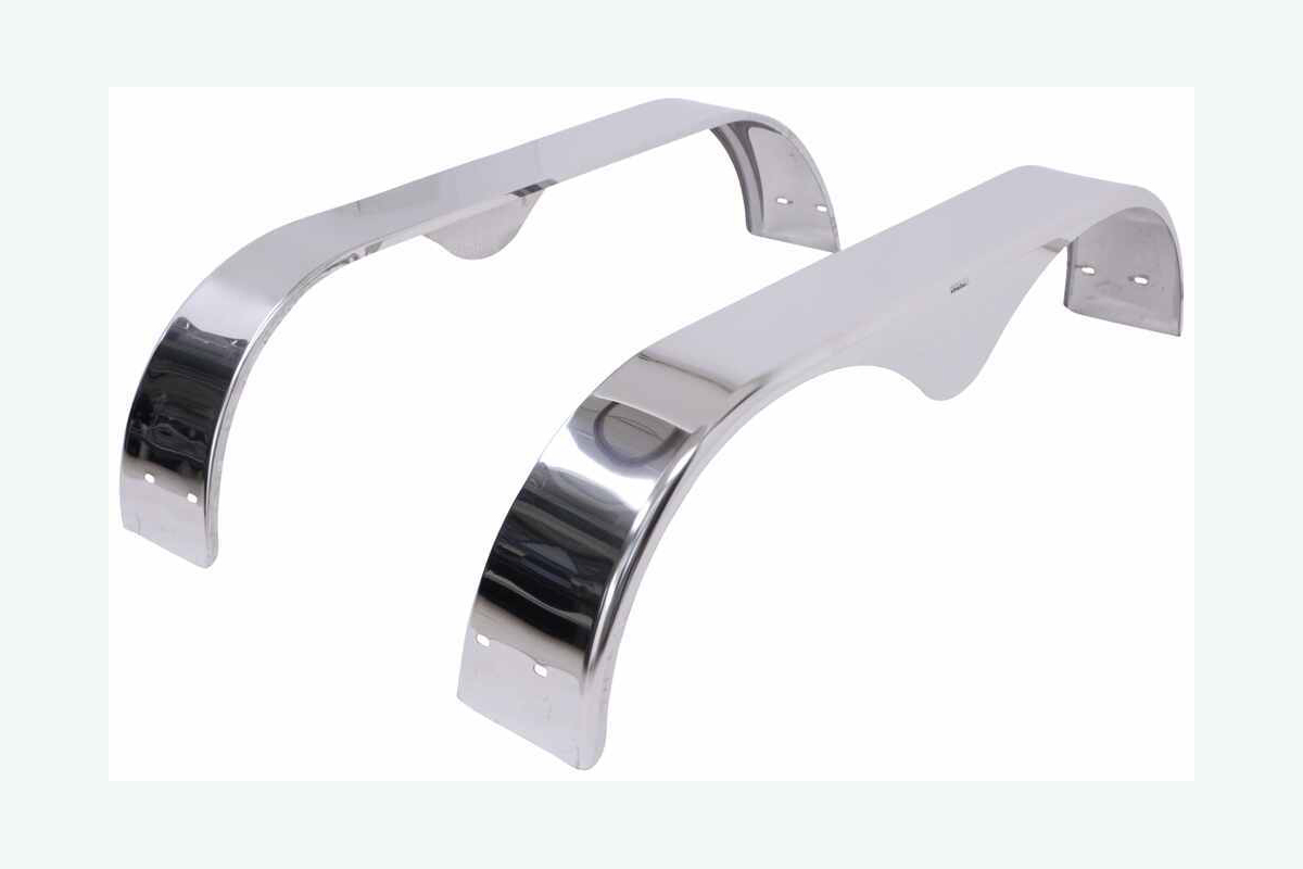 Крылья для лодочных прицепов из нержавеющей стали, тандем, каплевидные, на 14-дюймовые колеса