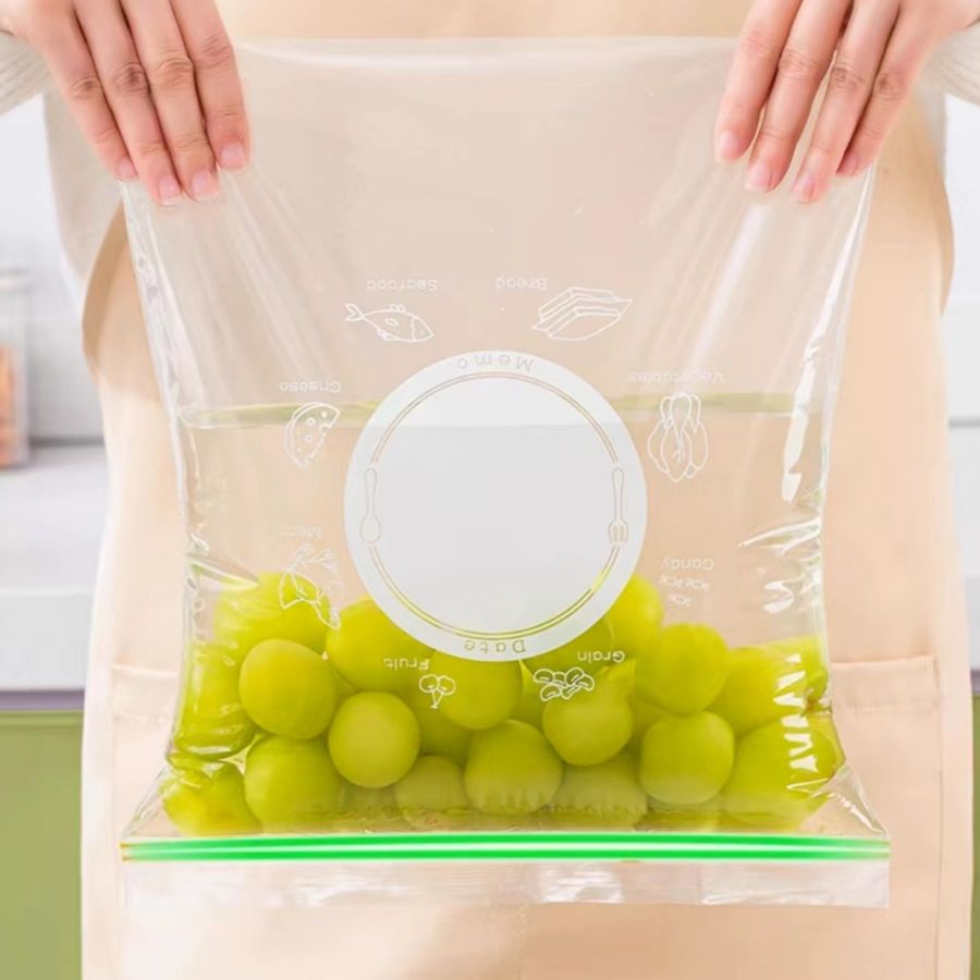 Transparent Fresh Fruits Vegetable Bread Food Packaging Clear Supermarket on Roll