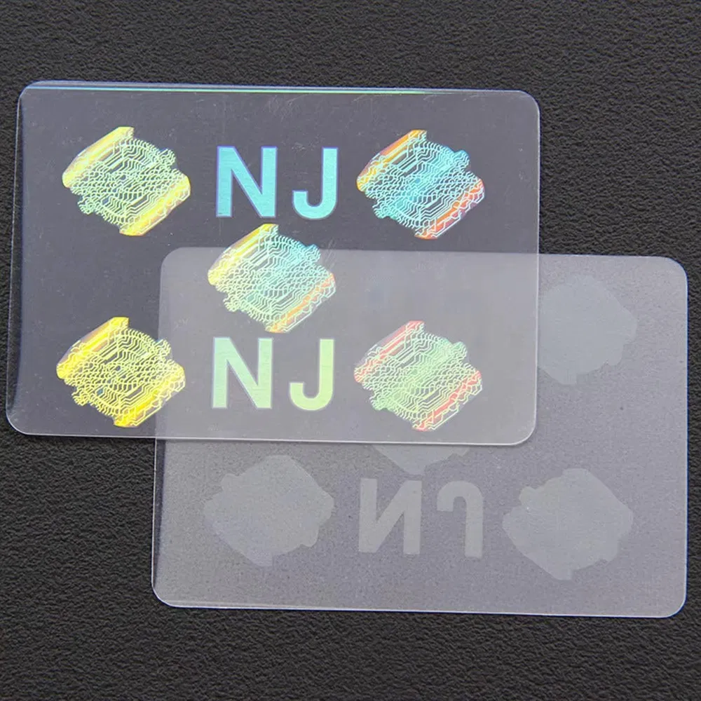High-Quality Transparent Holographic Overlay Film for PVC Cards