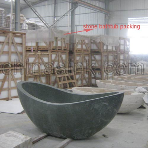 Каменная ванна из гранита и мрамора
