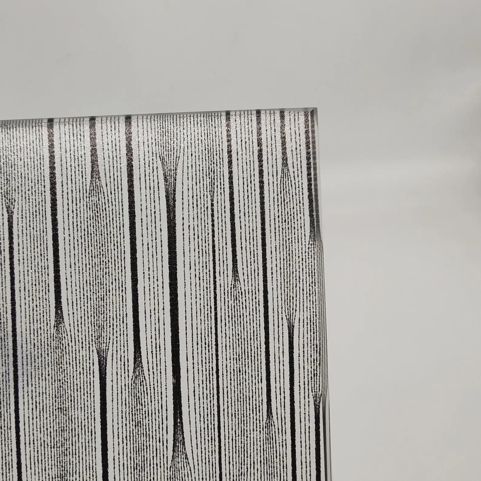 Textured Fabric Glass Fluted Ripple Glass for Interior Door/Wall Cladding/Partition