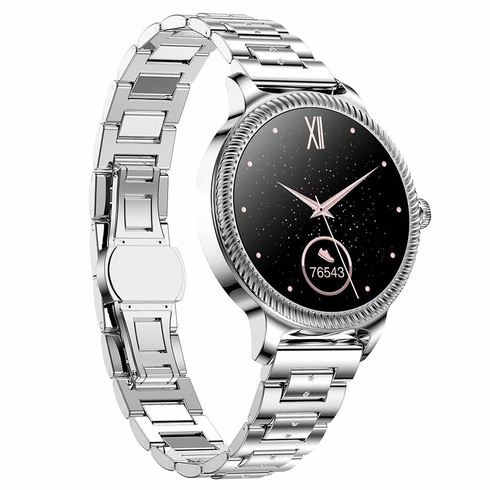 Умный браслет AK38 с сенсорным экраном, серебристый