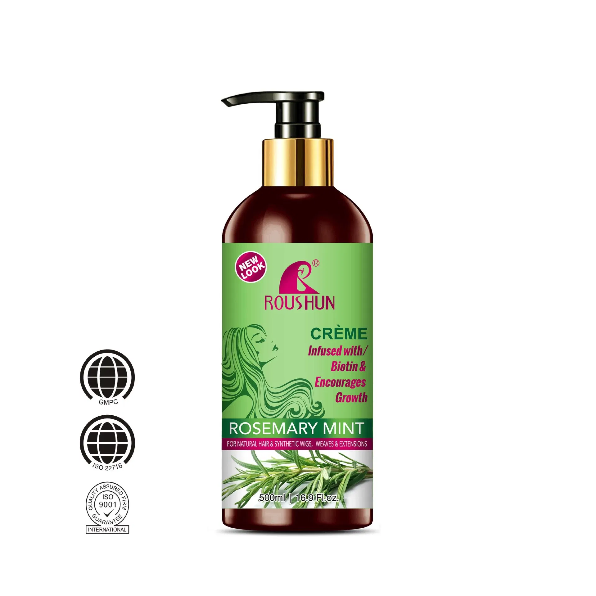 Roushun Nourishing Rosemary Mint Conditioner for Dry Hair Care