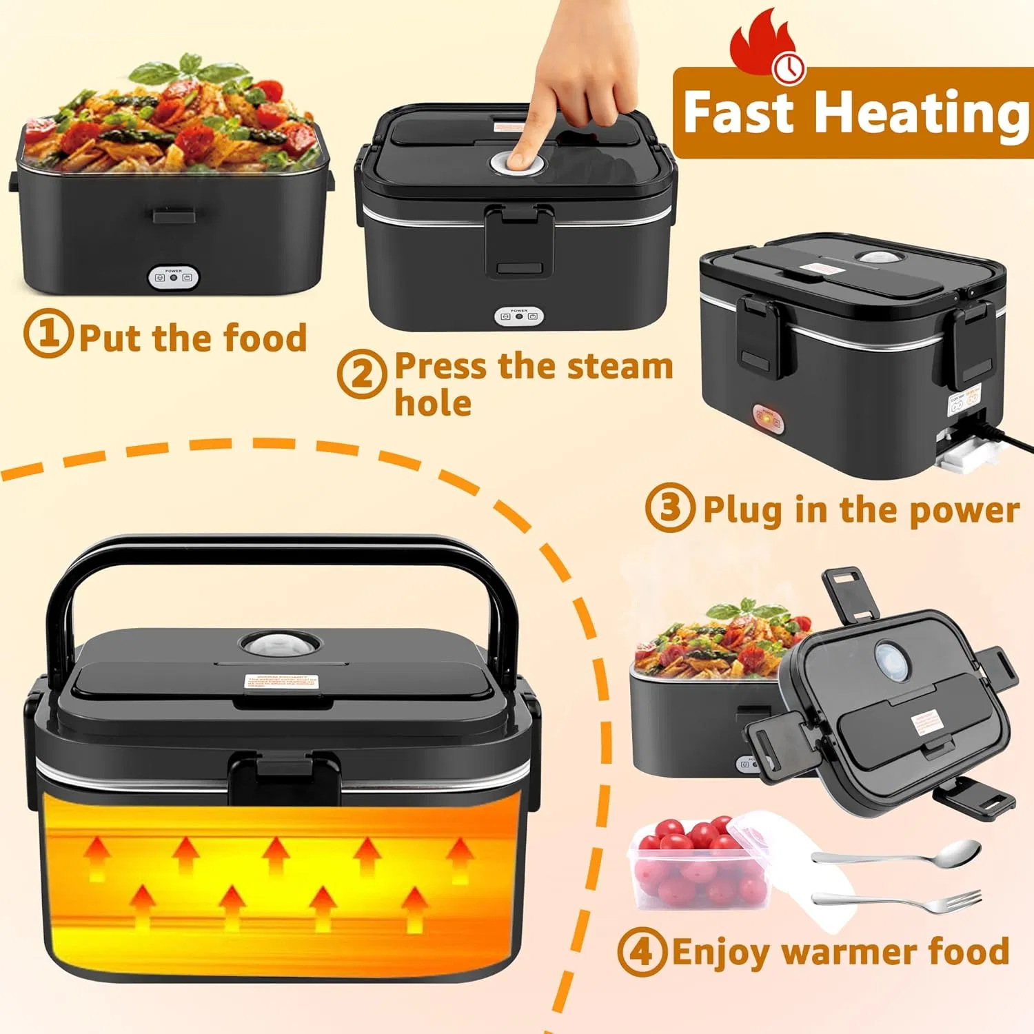 Электрическая термосумка для еды 1.8 л