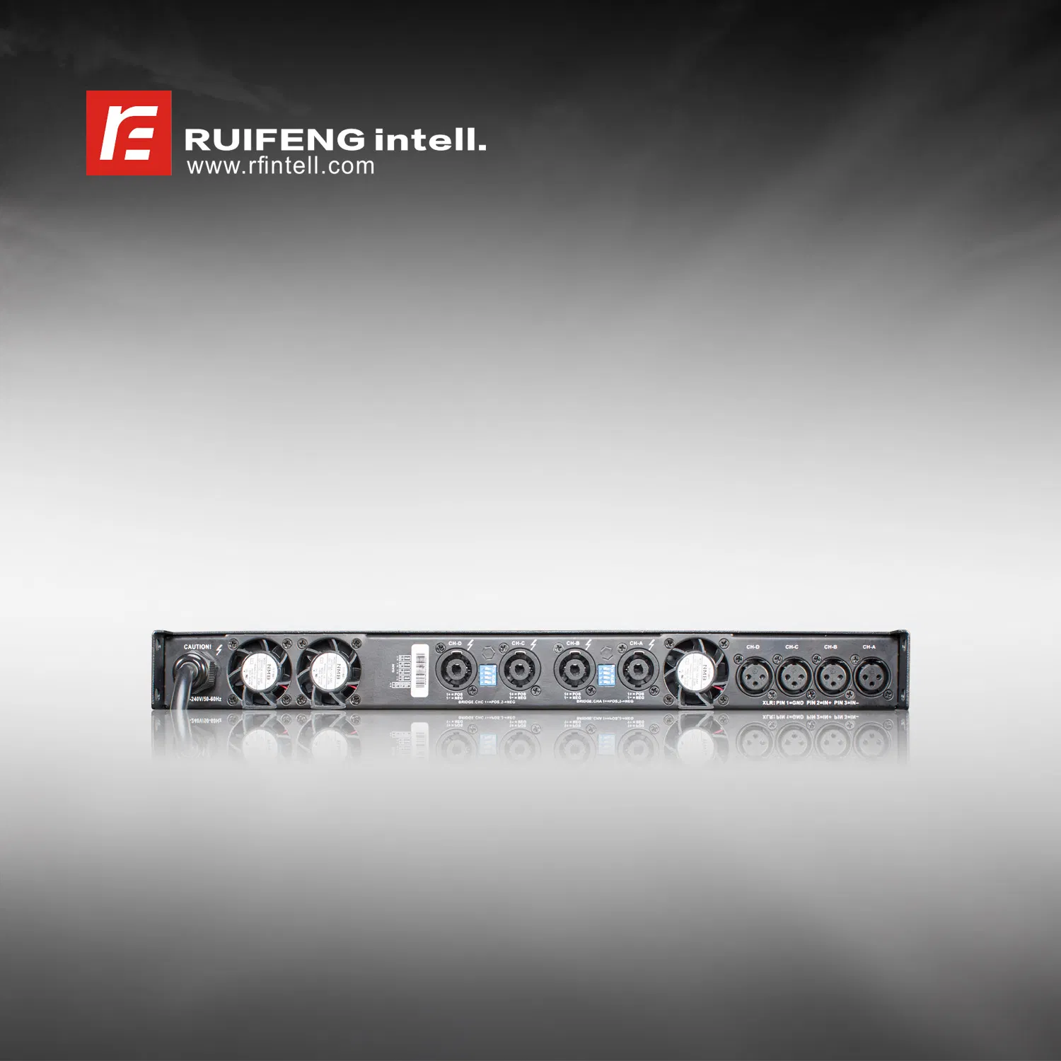 4X250W 4 Channel Power Amplifiers with DSP