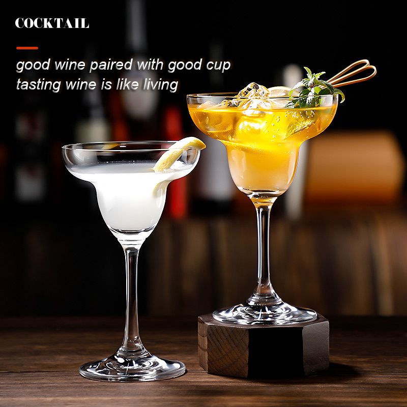 Wholesale Large Handmade Crystal Red Wine Glass Red Stem Black Bottom Bordeax Goblet