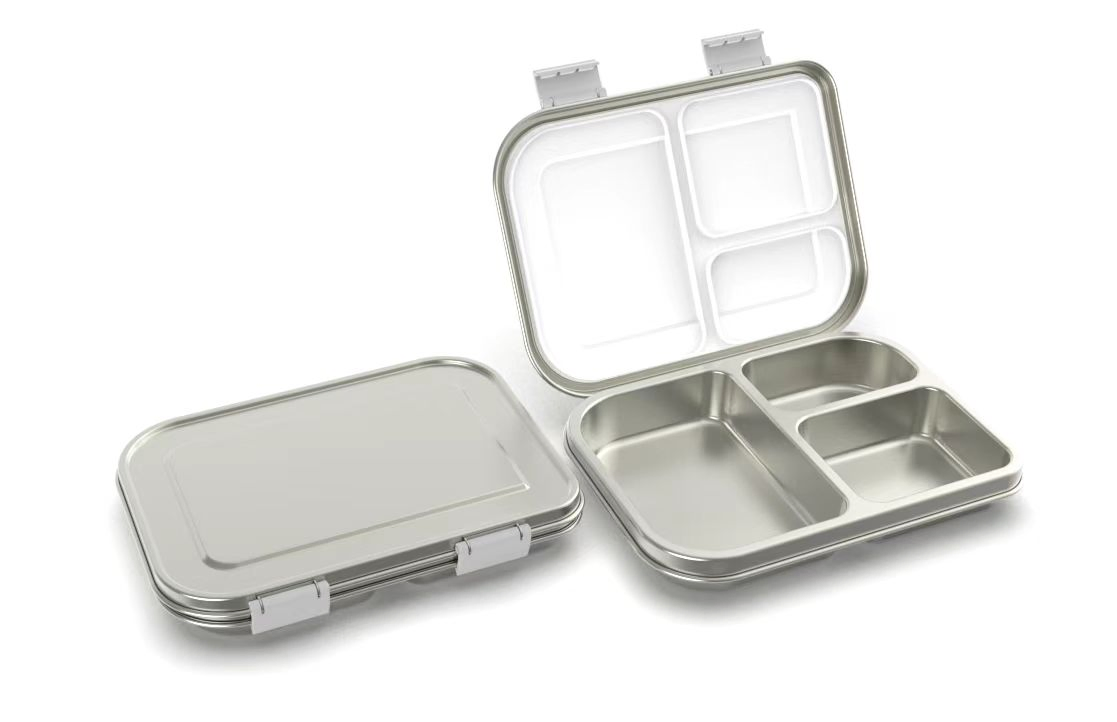 Детский ланчбокс Aohea из нержавеющей стали, зеленый