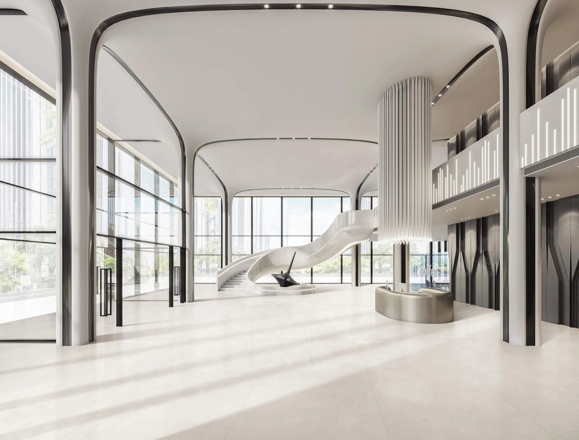 900*1800*9mm White Simple Style Replicated Sintered Slab for Floor