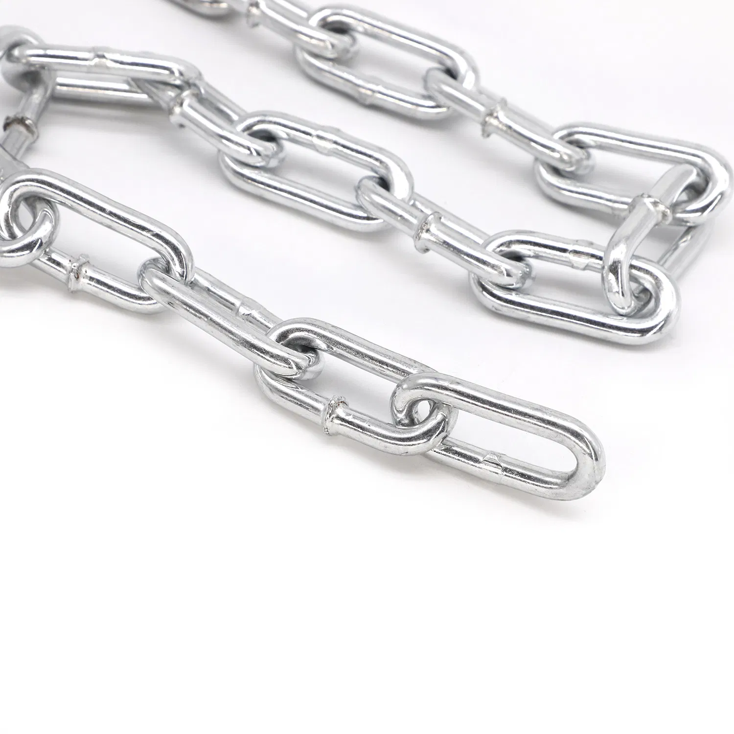 Galvanized DIN5685 Short Double Loop Link Chain Weldless Chain