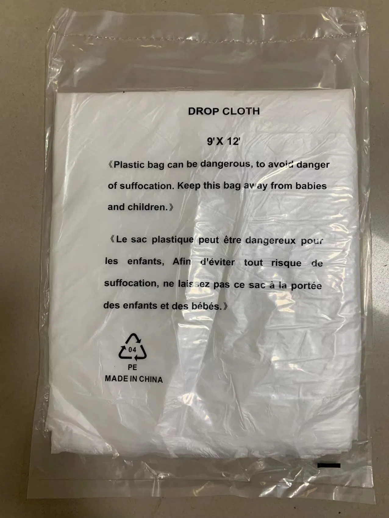 DIY 9X12FT/2.7X3.6m LDPE Drop Cloth Dust Sheet