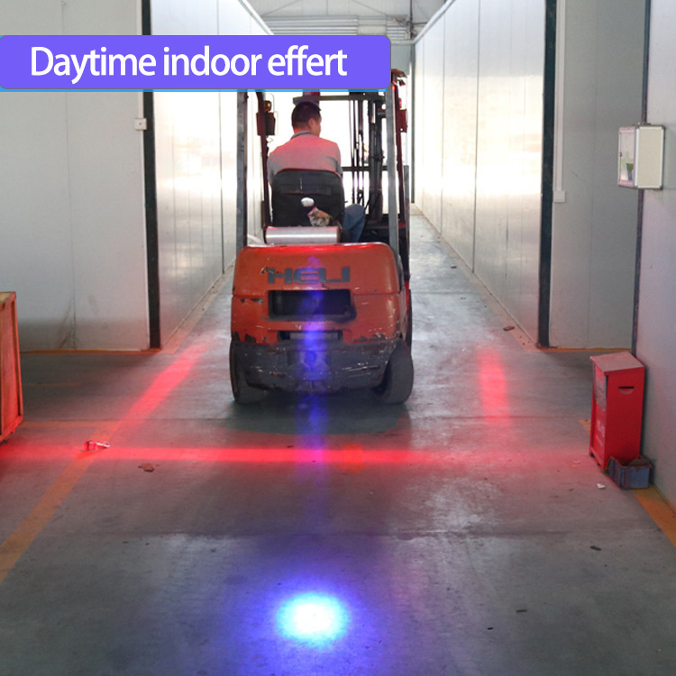 Super Bright 10-80V 20W Dual LED Warning Beacon | Blue Red Zone Safety Light for Warehouse & Forklift