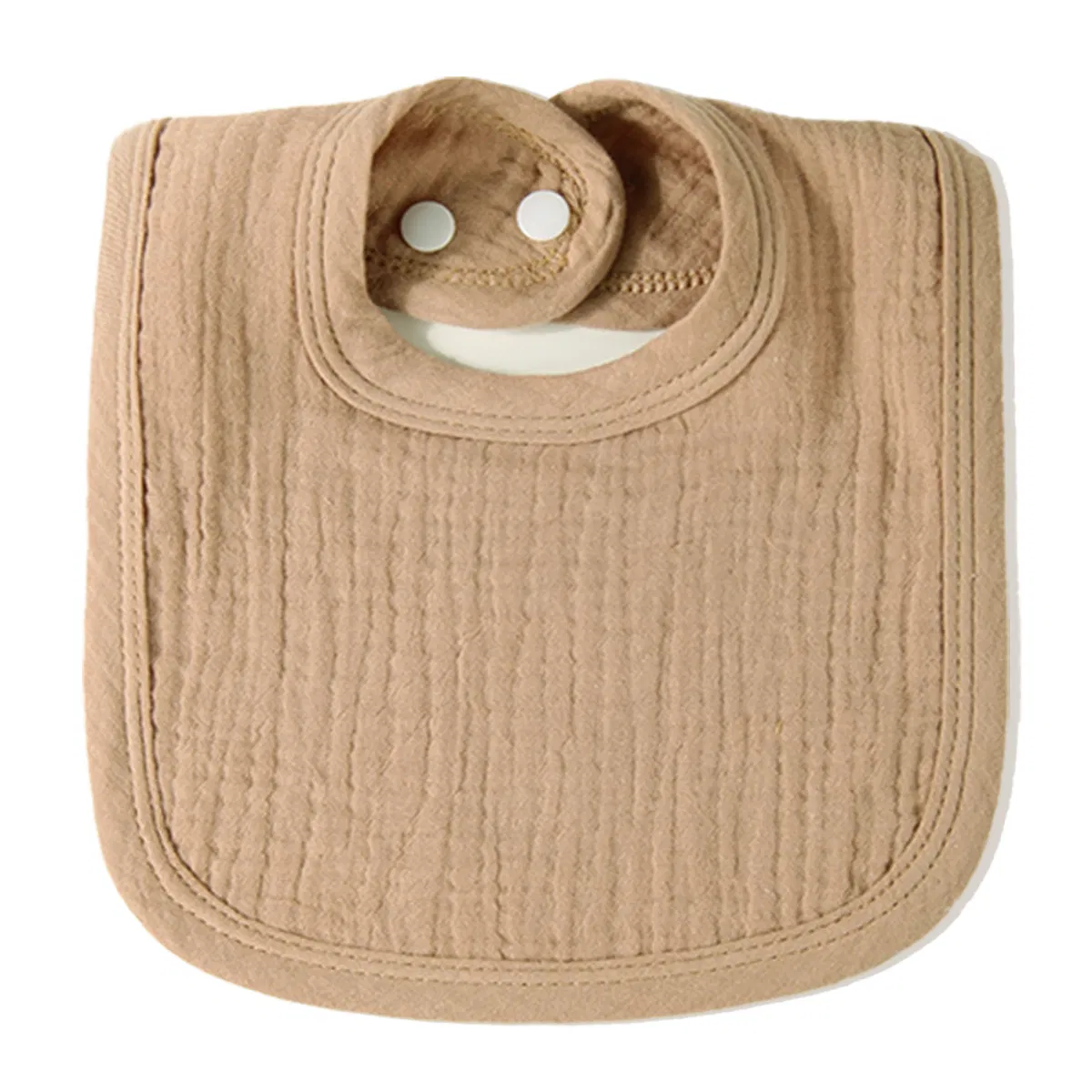 Infant Pure Cotton Ruffled Drool Bib - 4-Layer Muslin 100% Cotton Printed Bib