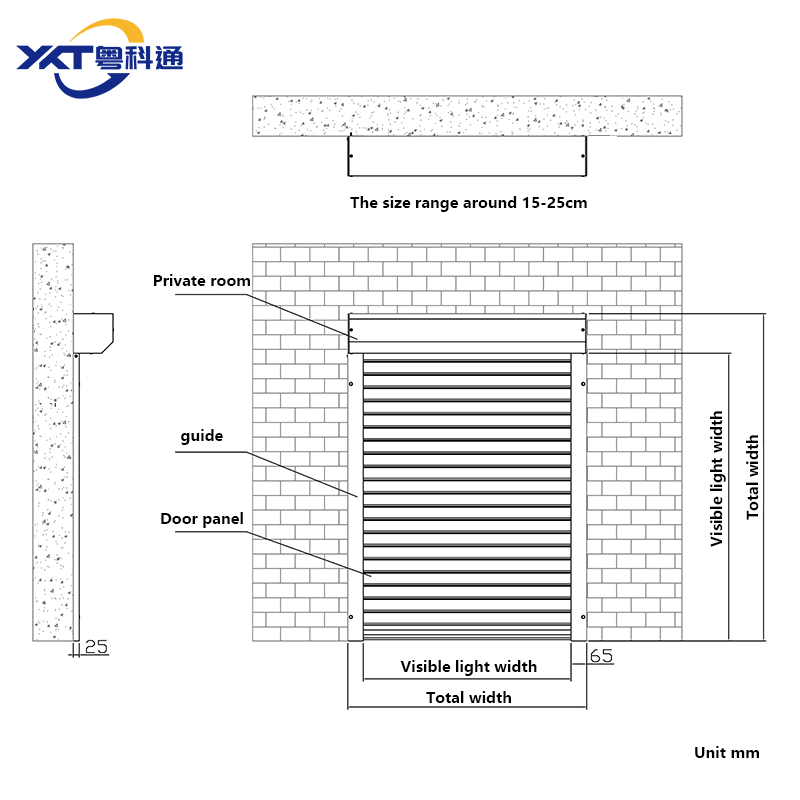 Security Automatic Aluminum Alloy Roller Shutters for House Use