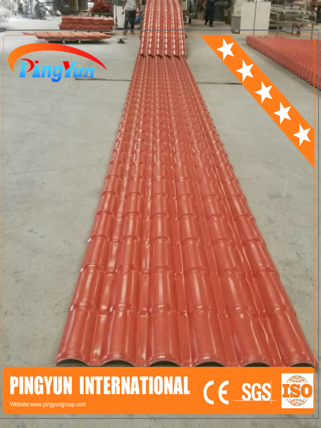 Pingyun Plastic Roofing Tile/ASA Coated PVC Roofing/UPVC Roof Sheet
