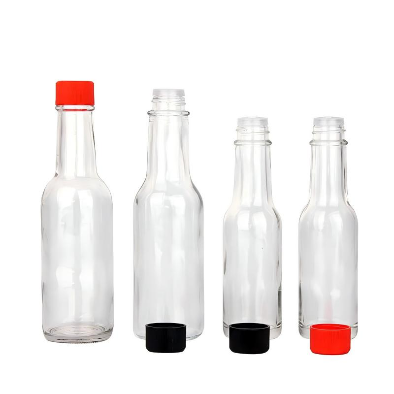 Hot Sauce Woozy Glass Bottle with Cap 90ml 150ml 250ml Good Price