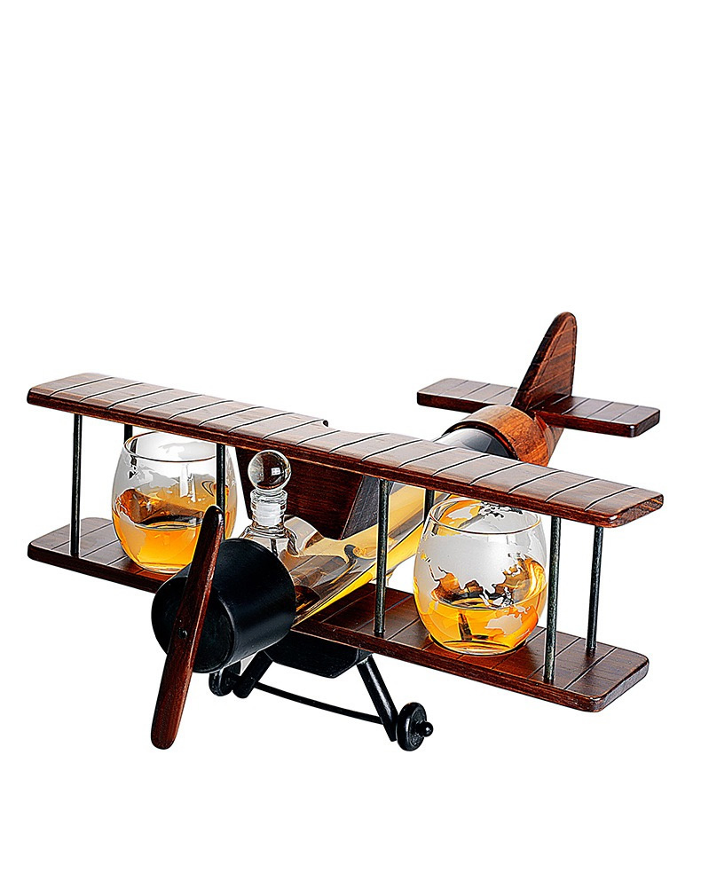 Creative Airplane Shape Wine Whiskey Decanter Bottle Jar