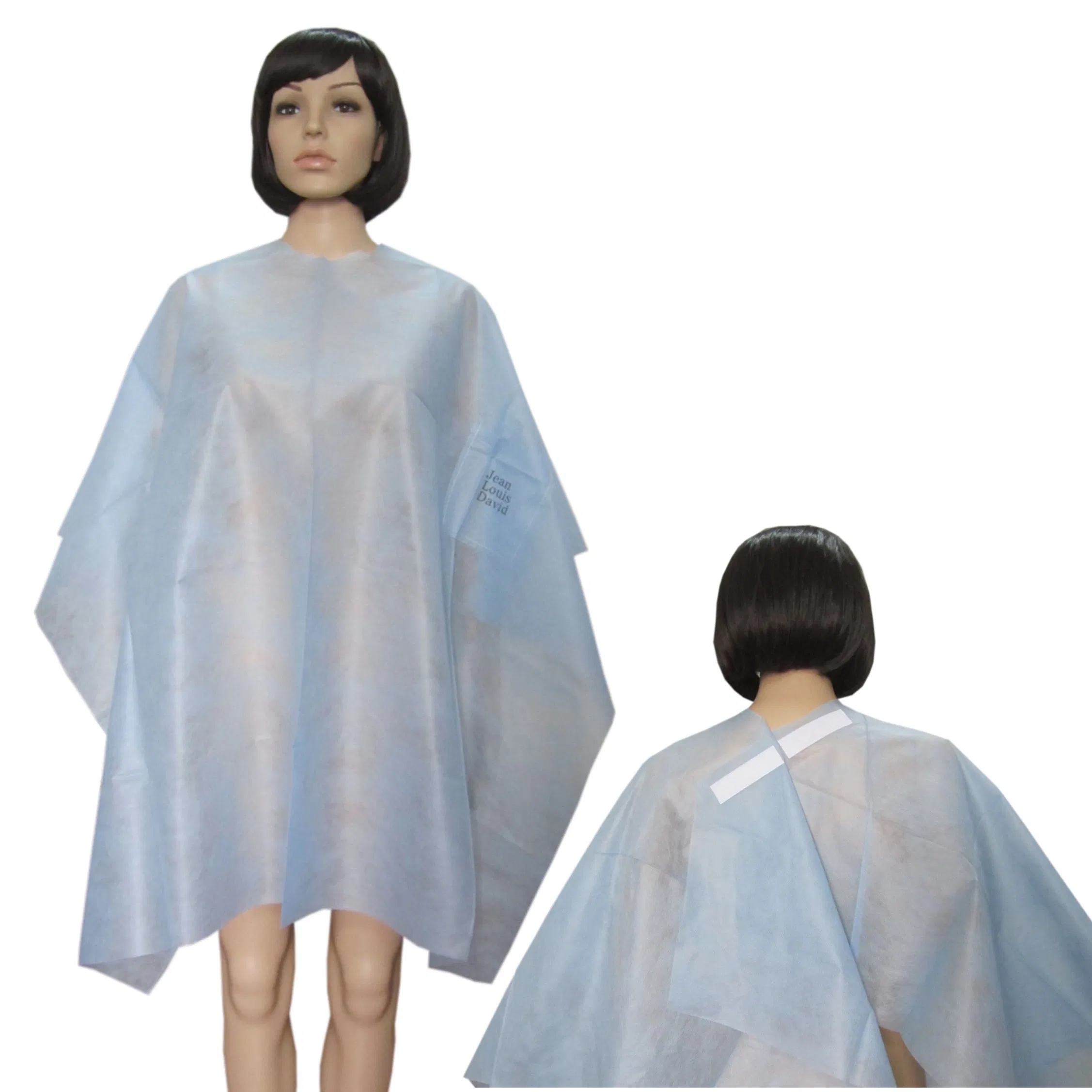 Disposable PP SMS Nonwoven Hair Cutting Cape Salon Hair Apron