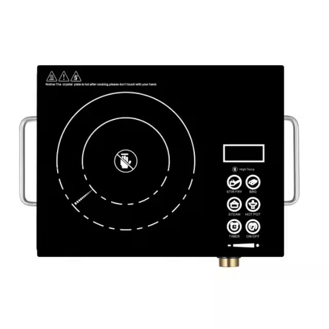 220V LED Display Induction Cooktop with Sensor Touch Hot Plate Countertop Burner High-Tech Induction Cooker