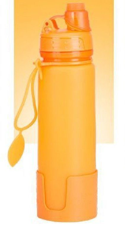 Складная силиконовая бутылка для воды 500 мл
