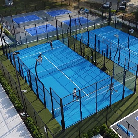 Outdoor Super Panoramic Paddle Courts Custom Factory Luxury Tennis Court Padel Court