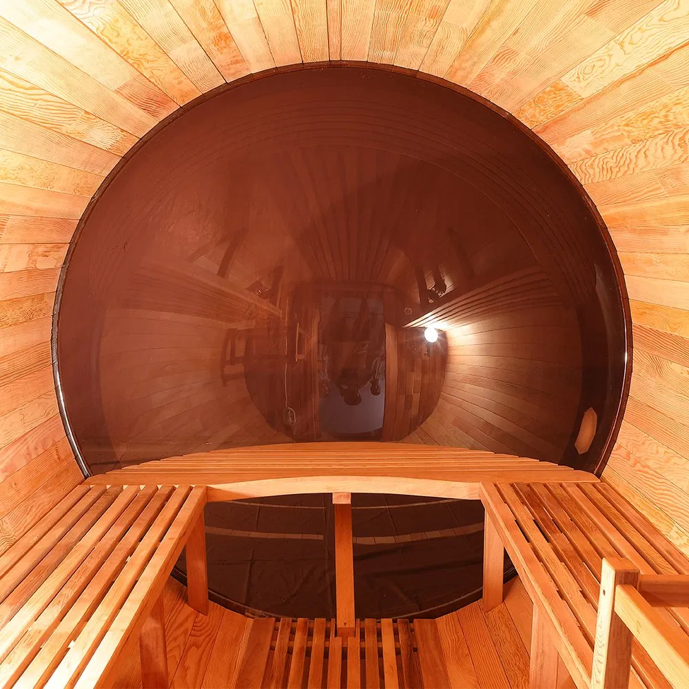 Бочковая сауна из красного кедра на 4-6 человек