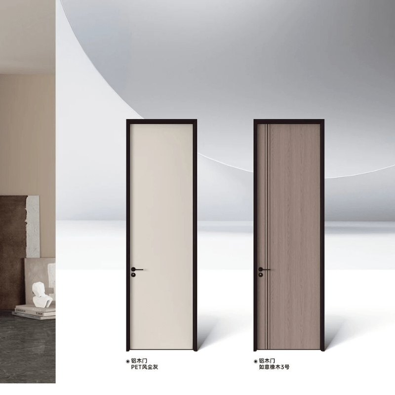 Customized Size Price Is Cheap Mothproof Soundproof Fireproof WPC Door BSCI Certificated