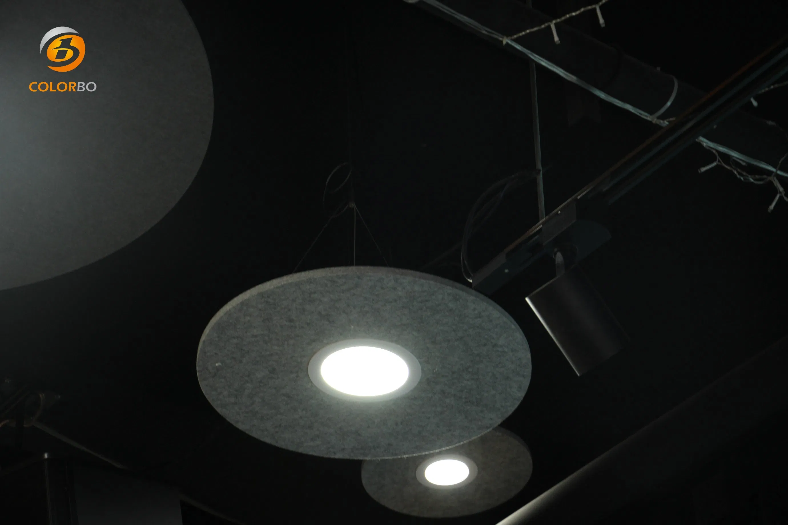 Modern chandelier pendant lighting of cutting PET panels