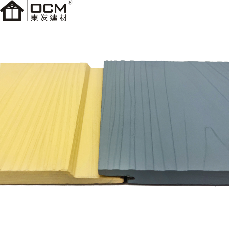 Lap Side Wood Grain Fiber Cement Board Decorative Exterior Cement Board