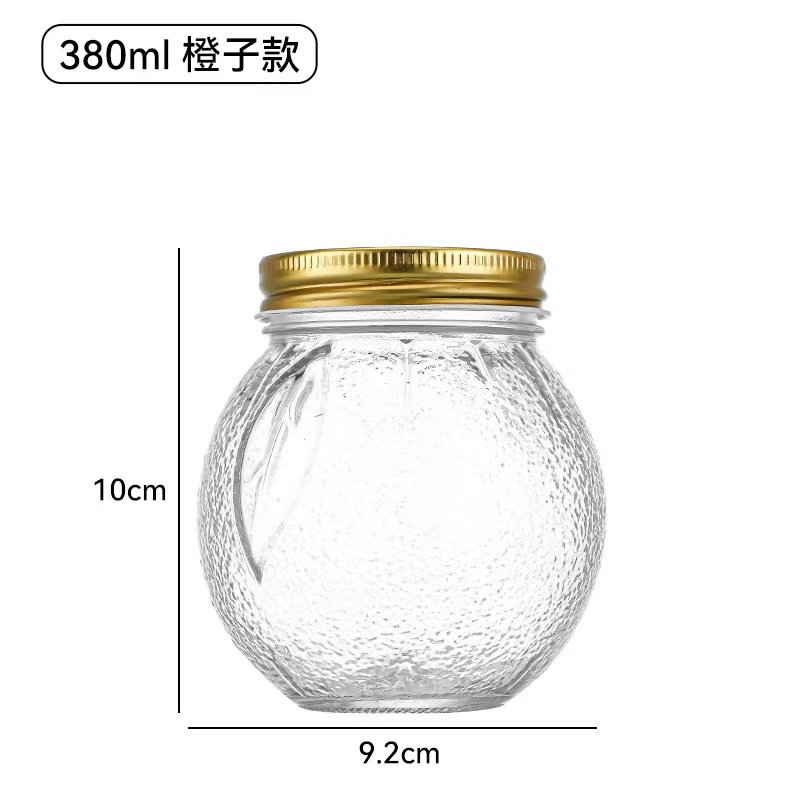 280ml-480ml Strawberry Orange Ketup Tomato Sauce Glass Storage Jam Jar with Tinplate Lid