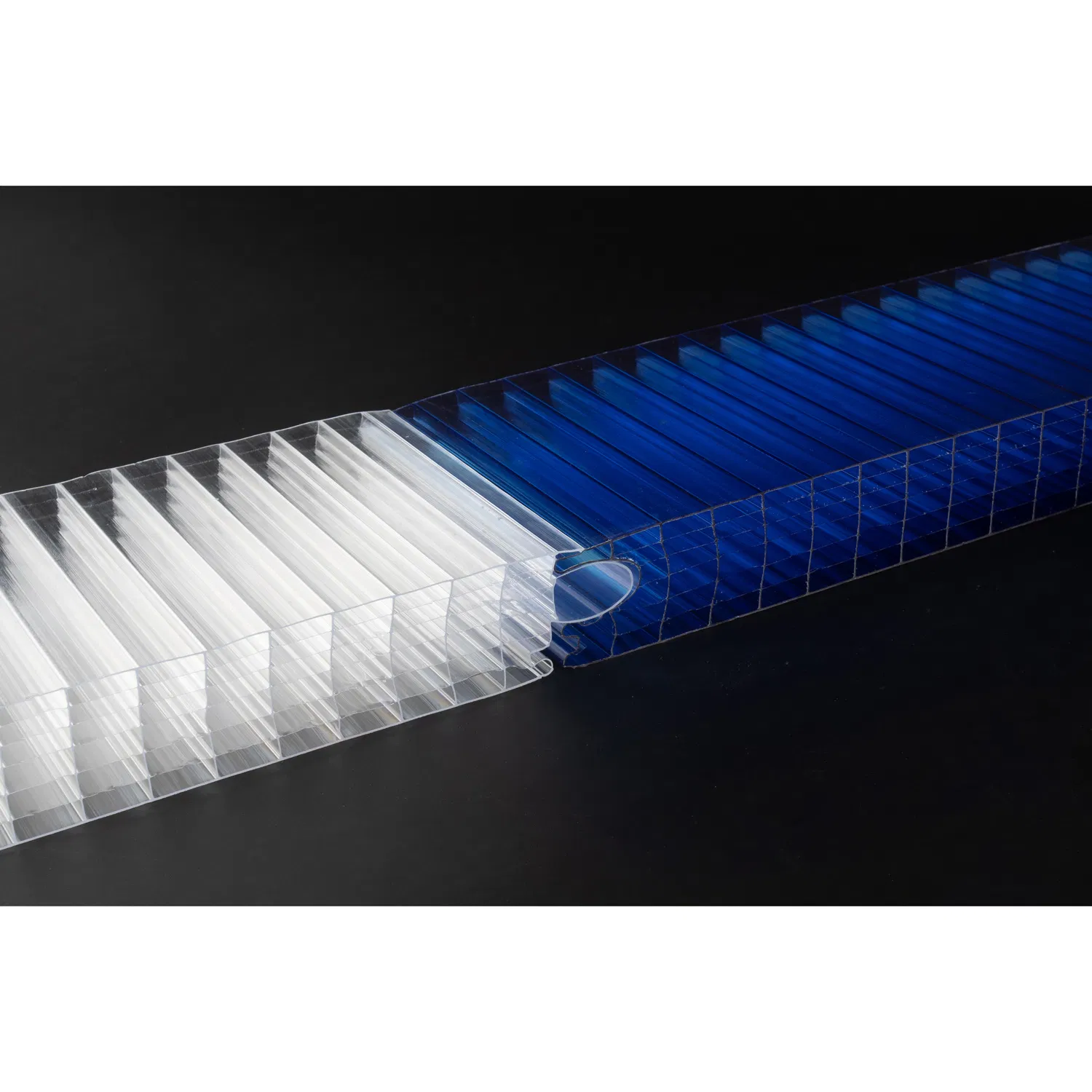 UV Protection Transparent Plug Pattern Polycarbonate for Daylighting Curtain Wall for Advertising