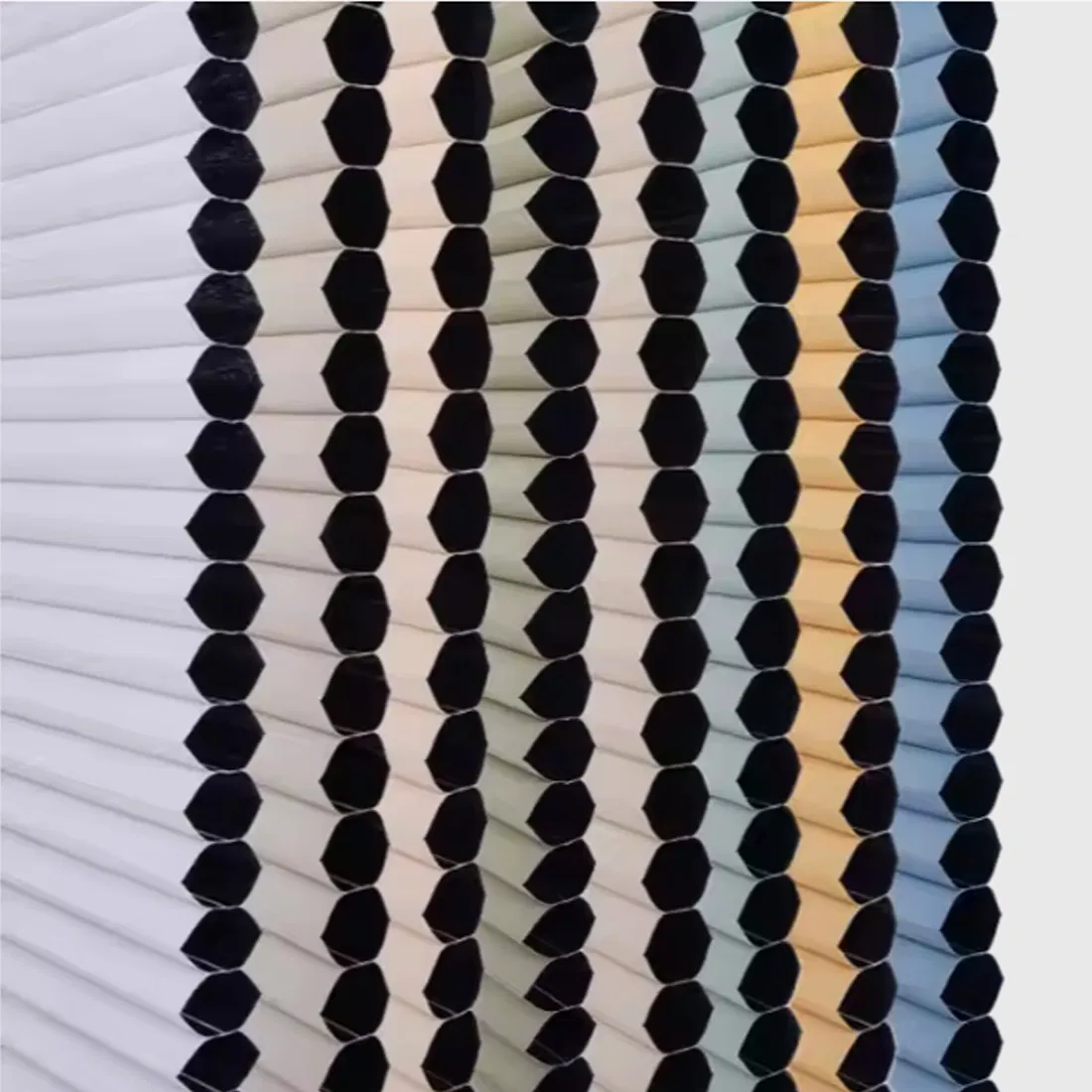 Multi Solid Color Non Woven Vertical Honeycomb Window Blind Blackout Fabric