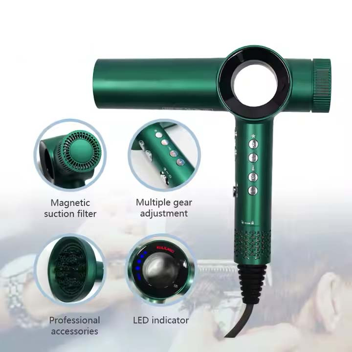 Ultra-Fast 110, 000 Rpm Negative Ion Hair Dryer for Frizz-Free Styling