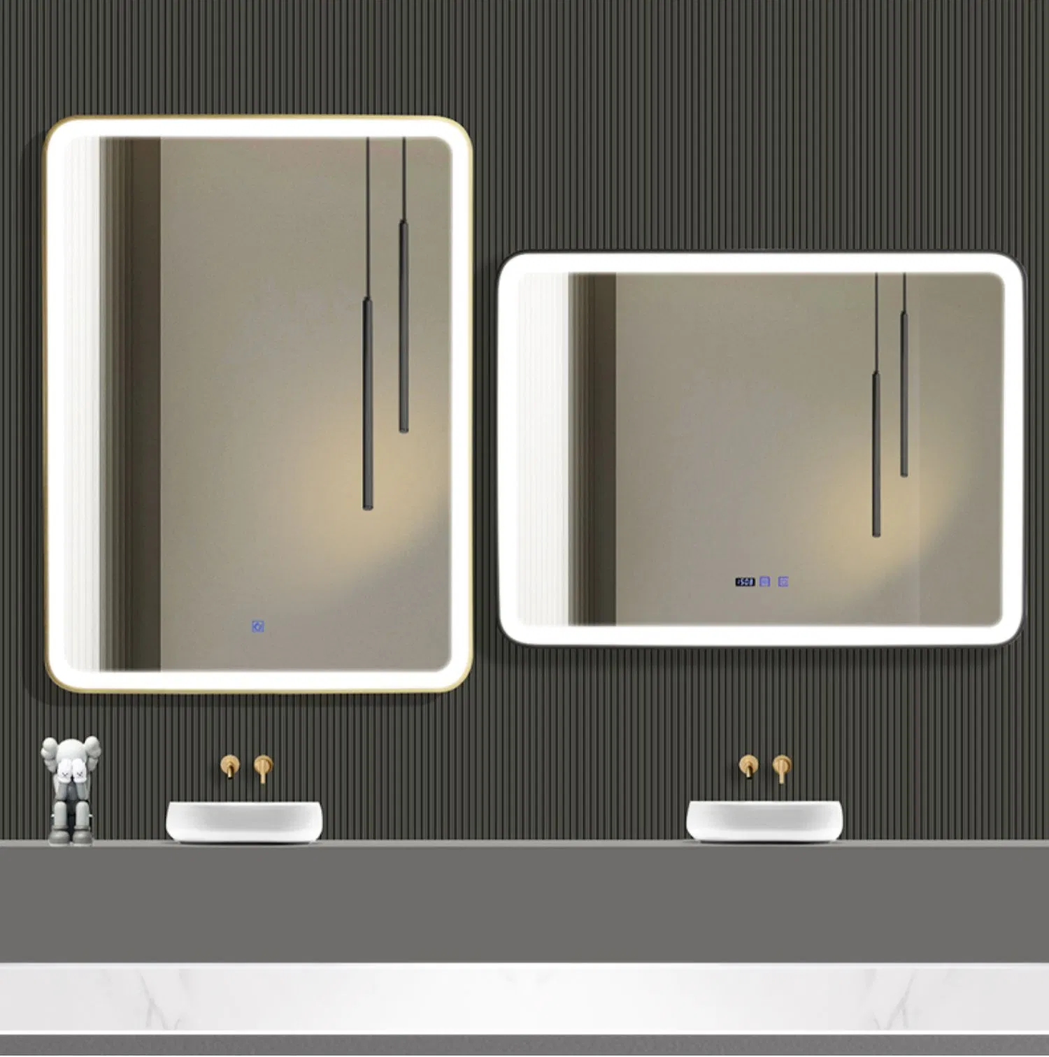 Plain Mirror Price LED Bathroom Mirror/Dressing Mirror/LED Mirror/Mirror Aluminum Frame with Bluthooth Speaker