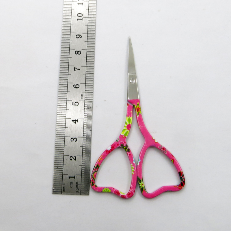 New Design Beauty Handle Curved Portable Eyebrow Eyelash Facial Trimming