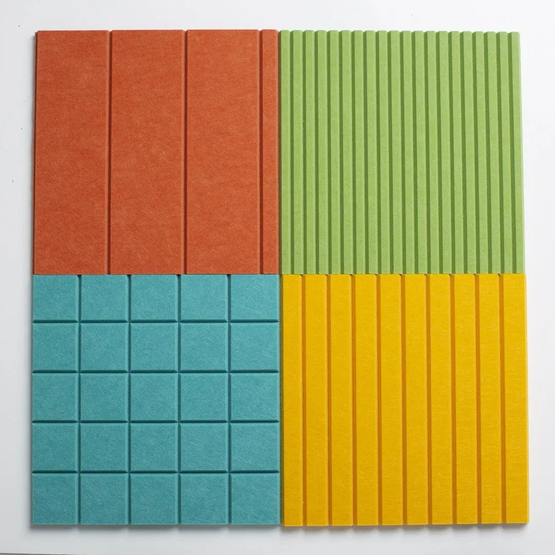 Carved Polyester Fiber Acoustic Panel for Partition