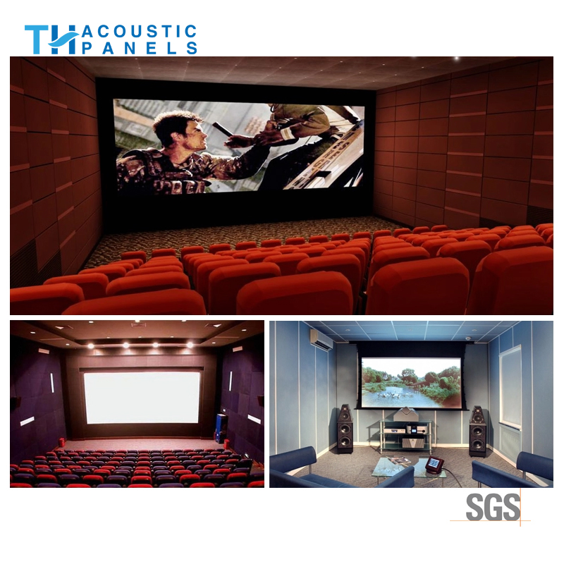 15mm Ecol Friendly Polyester Fiber Decorative Acoustic Panel for Cinema