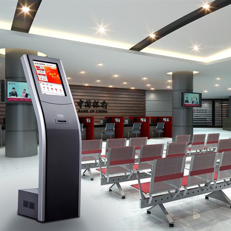 LCD Automatic Advanced 17 Inch Queue Management System Kiosk Devices Passport Number Machine Price Ticket Dispenser for Hospital