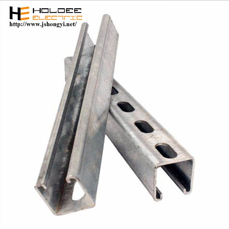 Electrical Galvanized Steel Perforated Single C Unistrut Channel Price