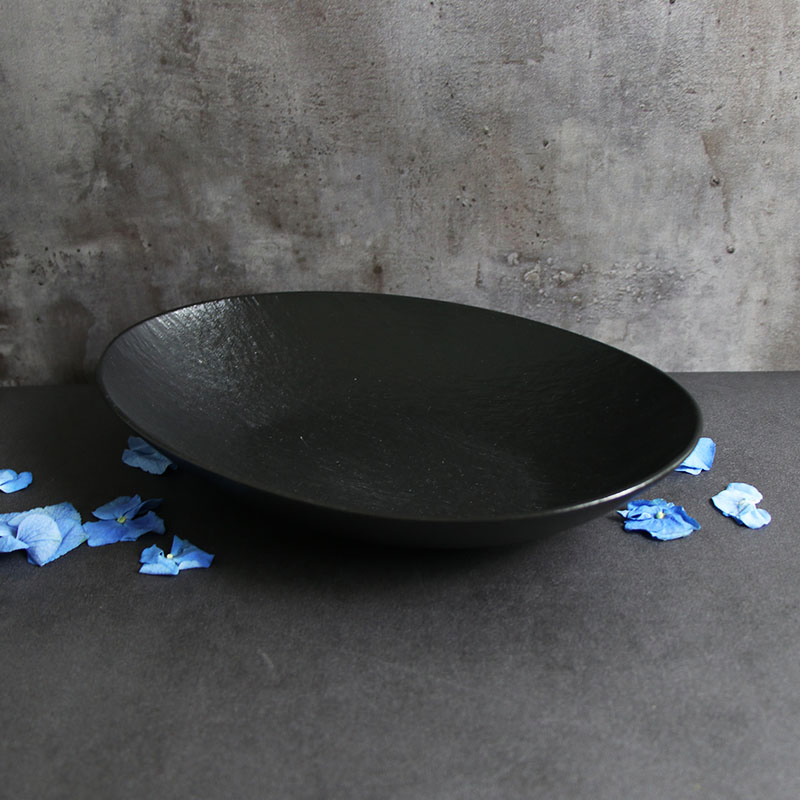 Chaozhou Wholesale Matte Black Salad Bowls for Restaurant