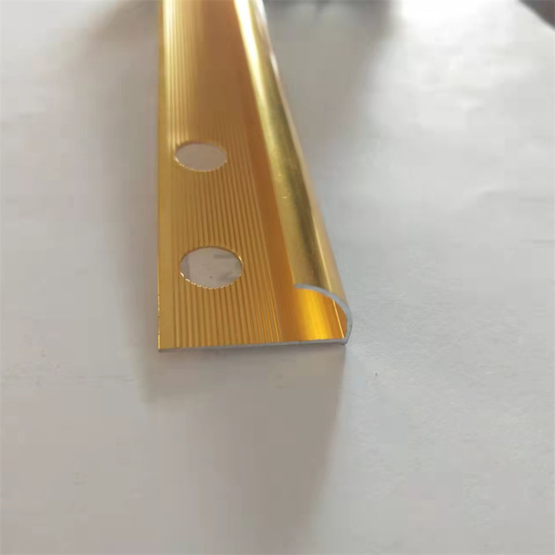Stain Polish Tile Trim Profile for Aluminium Decoration Material with Customized Surface Treatment