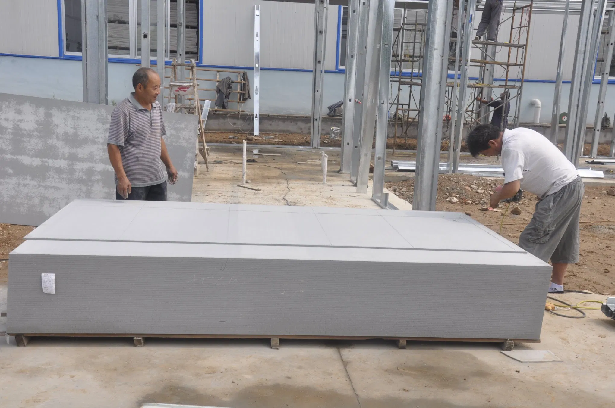 Wood Grain Fiber Cement Board High Density High Strength