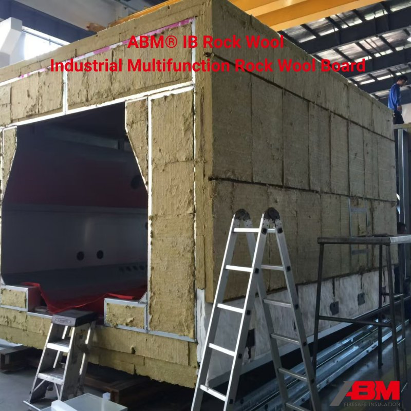 ABM® LB150 Rock Wool Board Lana De Roca High Quality Factory Wholesale Industrial Pipe/Tank Used Hydropobic Acoustic Thermal Insulation Rock Wool Board