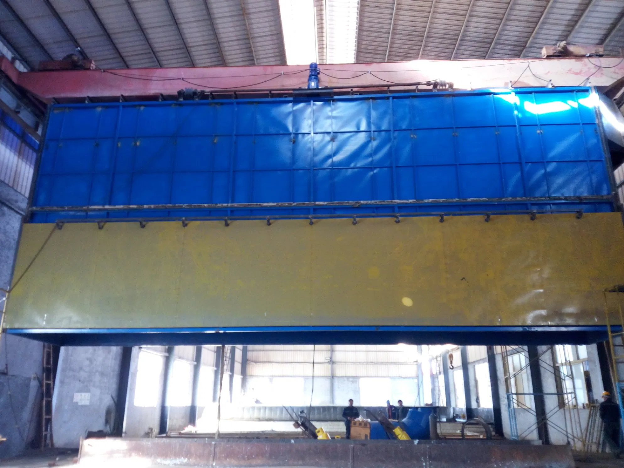 Crane Mounted Zinc Fume Extraction Enclosure