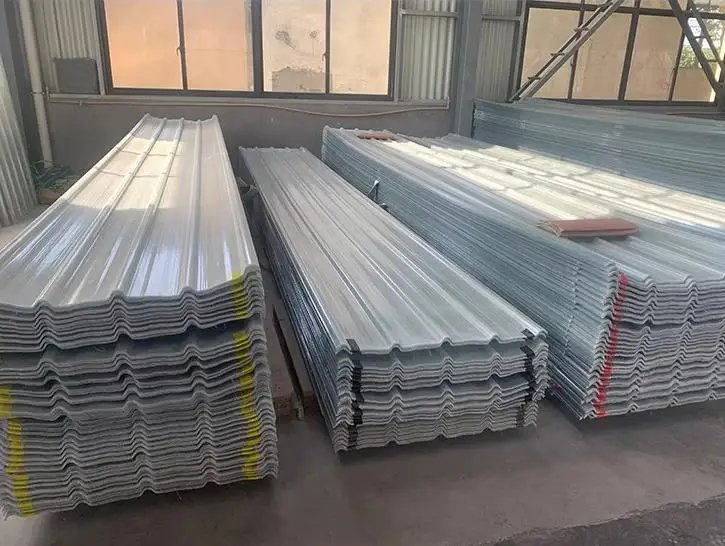 900mm Transparent Fiberglass Roofing Panels Corrugated FRP Roof Sheet for Building Warehouse