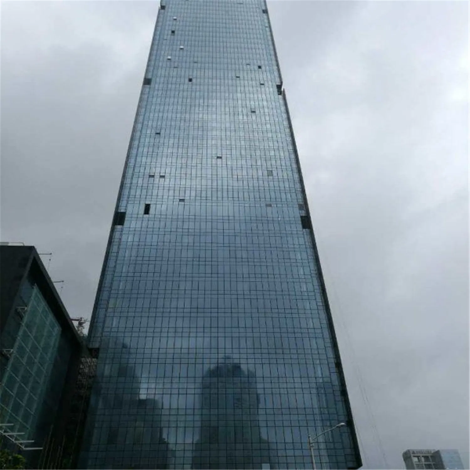 Tempered Insulating Building Glass Curtain Wall with Hole