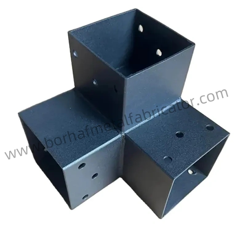 Modular Sizing Steel Pergola Brackets for 4 X 4 Wood Posts