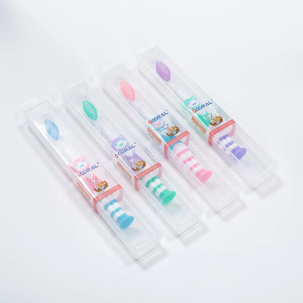 Children's Toothbrush with Safety Softness and Fun Design for Gum Massage